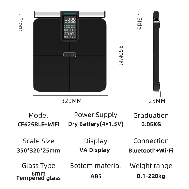 بادی آنالیزر Unique مدل CF625BLE+Wi-Fi